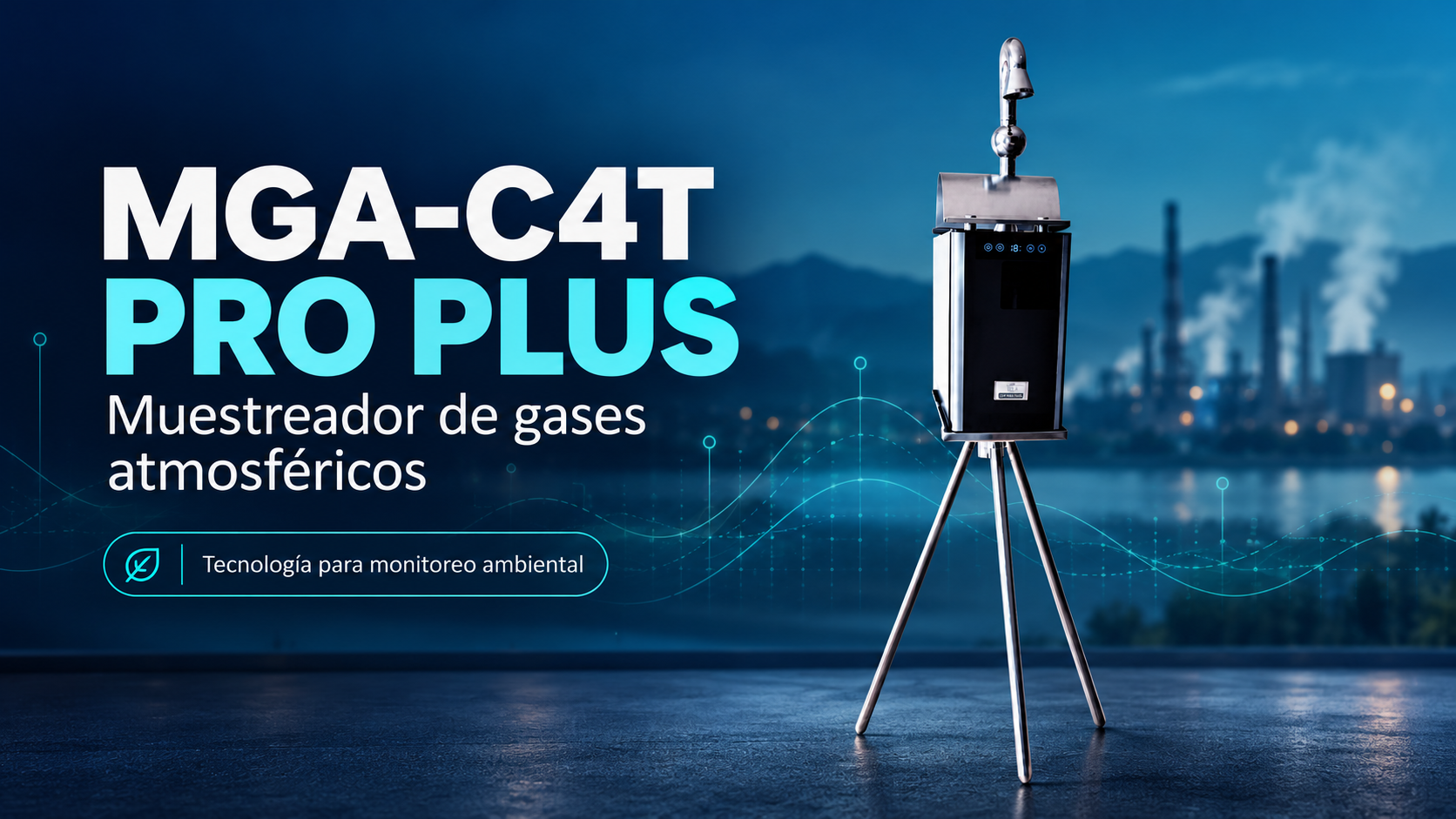 MGA-C4T PRO PLUS – muestreador de gases atmosféricos para monitoreo ambiental